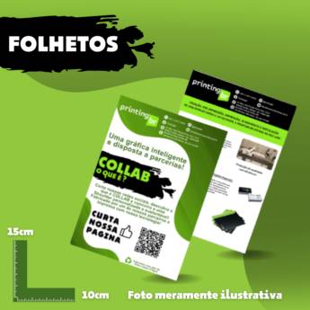 Comprar o produto de Folhetos 10x15 em Flyers - Folhetos em Atibaia, SP por Solutudo