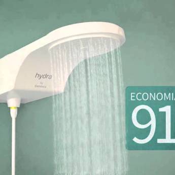 Comprar o produto de DUCHA HYDRA FIT BRANCA ELETRÔNICA em Chuveiros e Duchas em Jaboticabal, SP por Solutudo