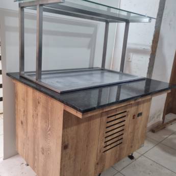 Comprar o produto de Buffet Self Service refrigerado para 3 ou 6 cubas em Cozinhas Industriais em Curitiba, PR por Solutudo