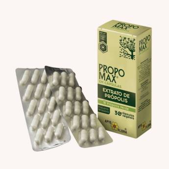 Comprar o produto de PROPOMAX - Extrato de própolis em cápsulas Apis Flora em Farmácias de Manipulação em Botucatu, SP por Solutudo