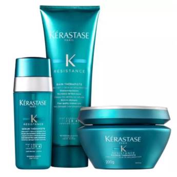 Comprar o produto de Kit Kérastase Résistance Thérapiste (3 Produtos) em Kérastase PARIS em Jundiaí, SP por Solutudo