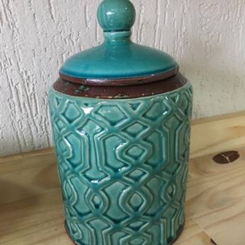 Comprar o produto de Vaso Cerâmica Verde água  em Vasos Decorativos em São Carlos, SP por Solutudo