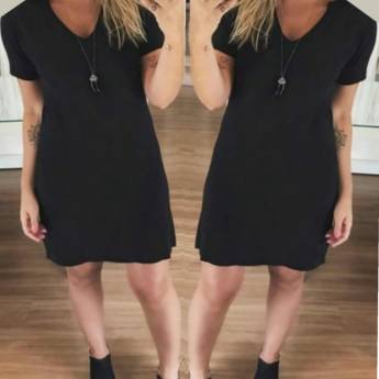 Comprar o produto de Vestido Básico de Malha Malwee ( Semelhante a esse Disponível no Tamanho: 44/46) em Roupas e Acessórios em Bauru, SP por Solutudo