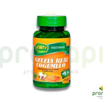 Comprar o produto de Geleia Real E Cogumelo Unilife 45 Cápsulas em Alimentos Nutracêuticos e Funcionais em Foz do Iguaçu, PR por Solutudo