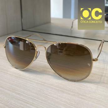 Comprar o produto de Óculos de Sol - Rayban Aviador em Óculos pela empresa Ótica Conceito em Foz do Iguaçu, PR por Solutudo