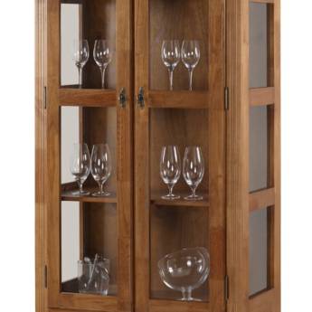 Comprar o produto de Cristaleira Lateral Vidro 2 pta 1 gav 3 prat Mad. em Cristaleira em Foz do Iguaçu, PR por Solutudo