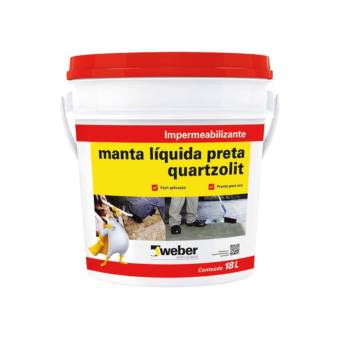 Comprar o produto de Manta líquida 18kg branca Quartzolit em Outros em Atibaia, SP por Solutudo
