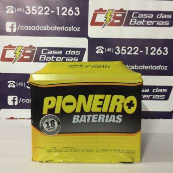 Comprar o produto de Bateria Pioneiro F75HD em Baterias em Foz do Iguaçu, PR por Solutudo