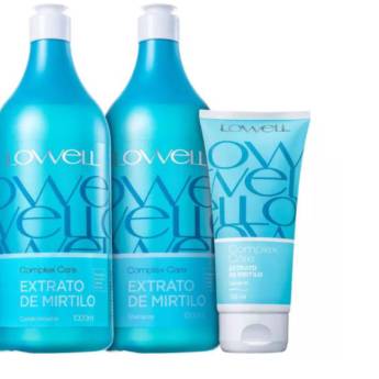Comprar o produto de Kit Lowell Complex Care Mirtilo Salon Trio (3 Produtos) em Lowell Profissional  em Jundiaí, SP por Solutudo
