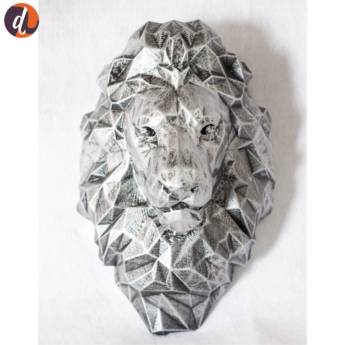 Comprar o produto de Leão de parede prata em Decoração - Objeto para Decoração em Assis, SP por Solutudo