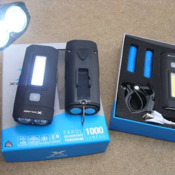 Comprar o produto de Farol de led 1000 lumens com power bank e luz de serviço X-plore em Acessórios  em Bauru, SP por Solutudo