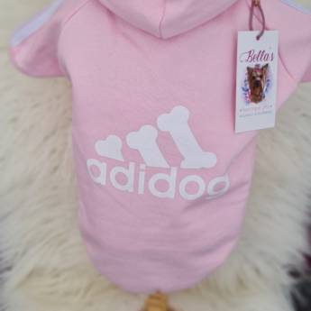 Comprar o produto de Moleton Adidog Rosa em Pet Shop em Jundiaí, SP por Solutudo