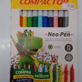 Comprar o produto de Canetinha Compactor 12 cores Neo pen  em Lápis e Lapiseiras em Jundiaí, SP por Solutudo