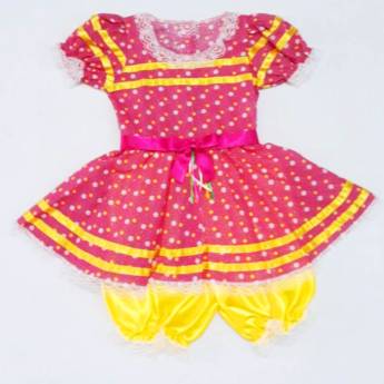 Comprar o produto de 3341 - Vestido junino tamanho 3  em Fantasia Bebê Feminina em Tietê, SP por Solutudo