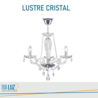 Comprar o produto de Lustre Cristal em Iluminação pela empresa Toda Luz Materiais Elétricos e Iluminação em Atibaia, SP por Solutudo