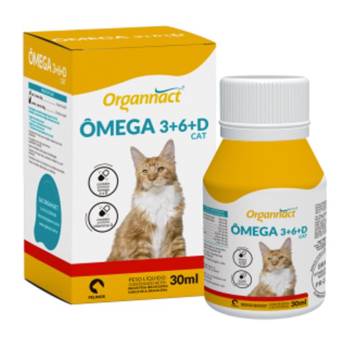 Comprar o produto de Suplemento Ômega 3+6+D Cat Organnact 30ml em Farmácias Veterinárias em Botucatu, SP por Solutudo