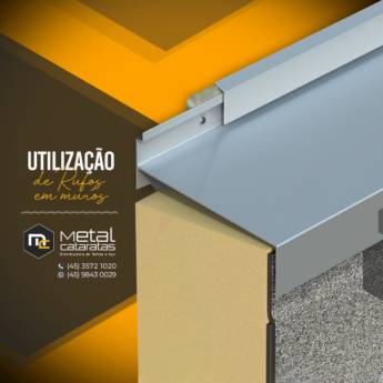 Comprar o produto de Utilização de rufos em muros  em Construção em Foz do Iguaçu, PR por Solutudo