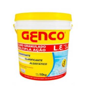 Comprar o produto de CLORO GENCO 3 EM 1 - 10 KG.   em Limpeza de Piscinas em Boituva, SP por Solutudo