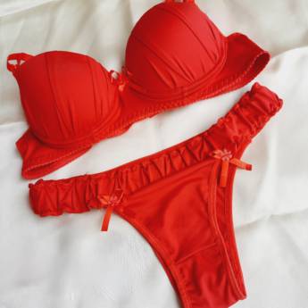 Comprar o produto de Conjunto em microfibra Tamanho P em Lingerie e Acessórios em Marília, SP por Solutudo