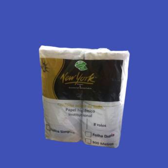 Comprar o produto de Papel higiênico New York 8 rolos 300mt Folha simples  em Produtos de Limpeza em Jundiaí, SP por Solutudo