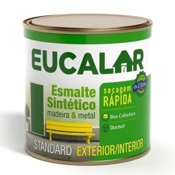 Comprar o produto de Tinta Esmalte Preto Brilhante 225ml Eucalar em Tintas e Impermeabilizantes em Boituva, SP por Solutudo