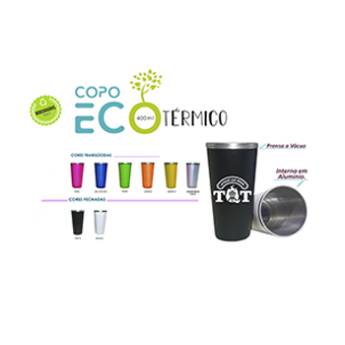 Comprar o produto de Copo Ecológico Térmico Personalizado de 400ml em Nossos Produtos em Botucatu, SP por Solutudo