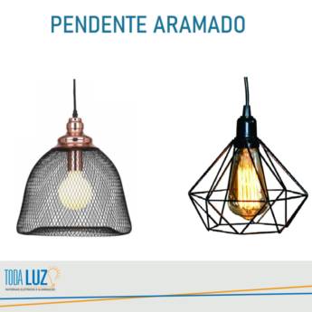 Comprar o produto de Pendente Aramado em Iluminação pela empresa Toda Luz Materiais Elétricos e Iluminação em Atibaia, SP por Solutudo
