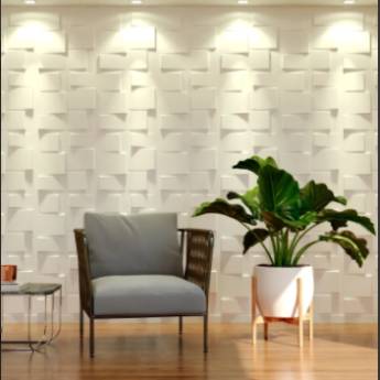 Comprar o produto de Decore sua casa com as Placas 3d Auto Adesiva Papier 50x50cm Poliestireno (PVC) em Decoração - Objeto para Decoração em Curitiba, PR por Solutudo
