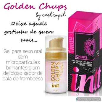 Comprar o produto de GOLDEN CHUPS SABOR FRAMBOESA PARA SEXO ORAL em Bonecas Sexuais pela empresa Sexshop Ivone Vito em Bauru, SP por Solutudo