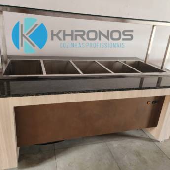 Comprar o produto de Buffet self service para 10 cubas 1/2 ou 5 cubas 1/1  em Cozinhas Industriais em Curitiba, PR por Solutudo