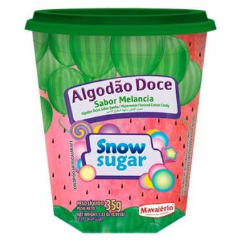 Comprar o produto de ALGODÃO DOCE SABOR MELANCIA SNOW SUGAR em Doces em Jundiaí, SP por Solutudo
