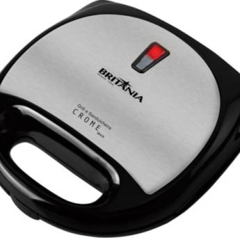 Comprar o produto de Grill Sanduicheira Eletrônica 220V Crome Inox Britânia em Sanduicheiras pela empresa Casa Vitória em Foz do Iguaçu, PR por Solutudo