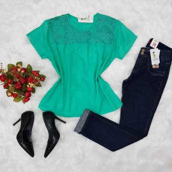 Comprar o produto de Blusa viscose em Blusas em Bauru, SP por Solutudo