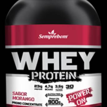 Comprar o produto de WHEY PROTEIN MORANGO - 900 GRAMAS em Shake em Aracaju, SE por Solutudo