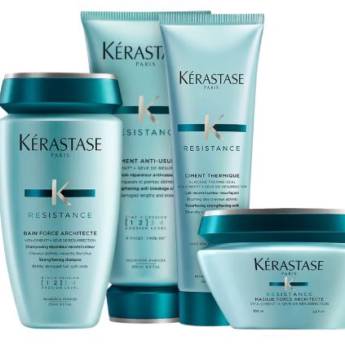Comprar o produto de Kit Kérastase Résistance Force Ciment Architect (4 Produtos) em Kérastase PARIS em Jundiaí, SP por Solutudo