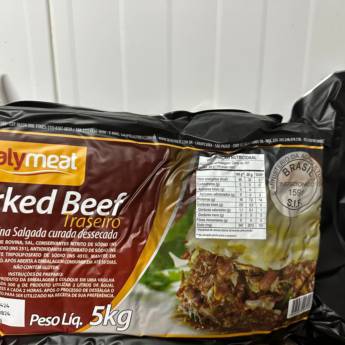 Comprar o produto de CARNE SECA JERKED BEEF 5 KG  em Carne Seca em Atibaia, SP por Solutudo