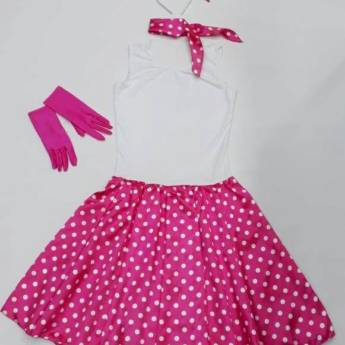 Comprar o produto de 2812 - Vestido anos 60 adulto (tamanho 42) em Fantasia Adulto Feminina em Tietê, SP por Solutudo