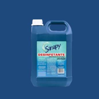 Comprar o produto de Desinfetante Lavanda 5L - Sanapy em Limpeza Geral pela empresa Sempre Limp - Produtos de limpeza, Higiene, Descartáveis e Automotivos  em Jundiaí, SP por Solutudo