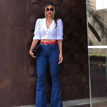 Comprar o produto de Calça bebela jeans flare daiane em Moda Feminina em Bauru, SP por Solutudo