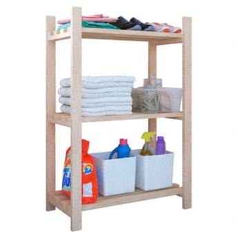 Comprar o produto de ESTANTE GAAM MIRA 3 PRATELEIRAS NATURAL em Estantes em Foz do Iguaçu, PR por Solutudo
