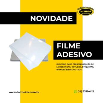 Comprar o produto de FILME ADESIVO PARA ROTULOS E LEMBRANÇAS DE FESTAS em Papel Fotográfico em Bauru, SP por Solutudo