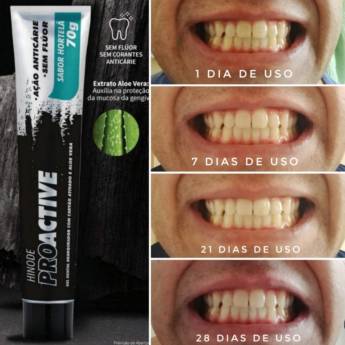 Comprar o produto de HINODE PROACTIVE GEL DENTAL CARVÃO ATIVADO em Clareador Dental em Bauru, SP por Solutudo