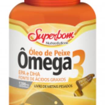 Comprar o produto de SUPERBOM + OLEO DE PEIXE OMEGA 3 - 1200MG - 120 CAPSULAS em Suplementos Alimentares em Aracaju, SE por Solutudo