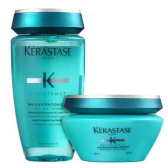 Comprar o produto de Kit Kérastase Résistance Extentioniste Bain Masque (2 Produtos) em Kérastase PARIS em Jundiaí, SP por Solutudo