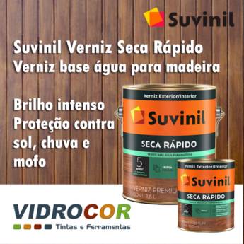 Comprar o produto de Verniz Suvinil base água Loja de tinta Barra Bonita em Tintas em Barra Bonita, SP por Solutudo