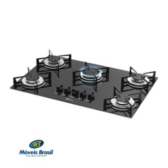 Comprar o produto de Fogão Fischer Cooktop Vidro 5 Bocas em Forno e Fogões em Foz do Iguaçu, PR por Solutudo