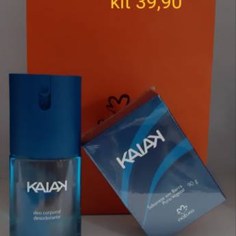 Comprar o produto de Kit deo desodorante corporal + sabonete em barra kaiak masculino em Bauru em Perfumes e Fragrâncias em Bauru, SP por Solutudo