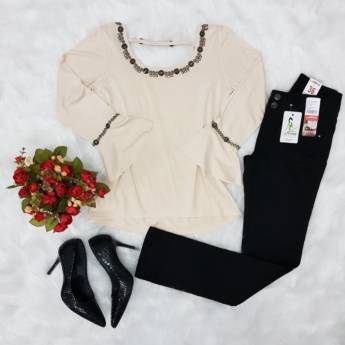 Comprar o produto de Blusa malha em Blusas em Bauru, SP por Solutudo