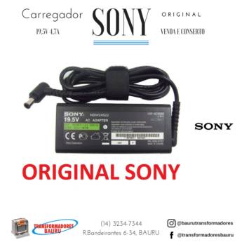 Comprar o produto de Carregador para Notebook SONY ORIGINAL em Sony Vaio em Bauru, SP por Solutudo