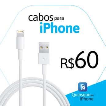 Comprar o produto de Cabos para Iphone - Todos os modelos em Acessórios para Celulares em Marília, SP por Solutudo